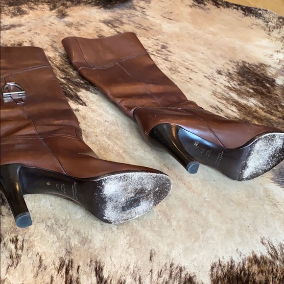 Brown Ralph Lauren Heeled knee high boots - Picture 3 of 3